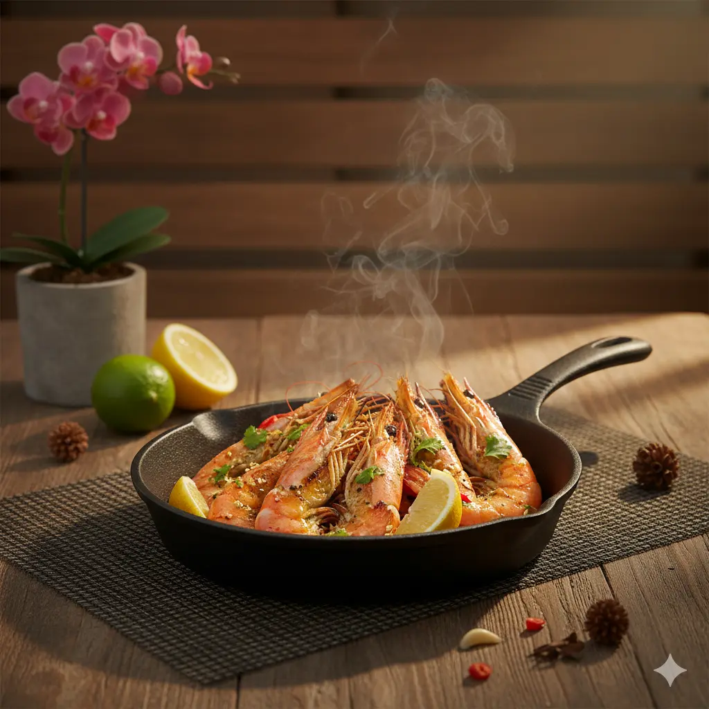 Sarten De Langostinos Al Grill - Los Sartenes Loja